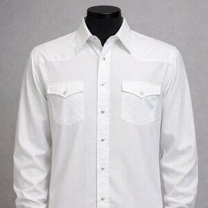 Wrangler Men’s Classic White Button-Down Shirt – Size XL